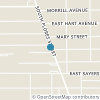 Map location of 5003 S Flores St #B2, San Antonio TX 78214