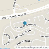 Map location of 11431 COUNTRY CYN, San Antonio, TX 78252