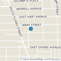 Map location of 205 E Edmonds Ave, San Antonio TX 78214