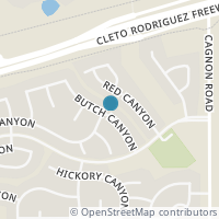 Map location of 5702 Butch Cyn, San Antonio TX 78252