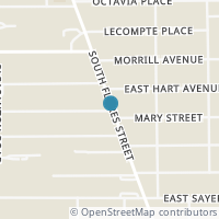 Map location of 4823 S Flores St, San Antonio TX 78214