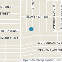 Map location of 4023 Hallie Ave, San Antonio TX 78210