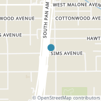 Map location of 179 Sims Ave, San Antonio TX 78214