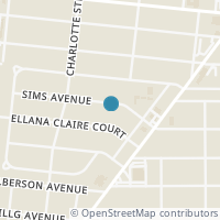 Map location of 1126 Sims Ave, San Antonio TX 78225