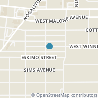 Map location of 135 Hoover Ave, San Antonio TX 78225