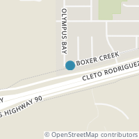 Map location of 10043 Boxer Crk, San Antonio TX 78245