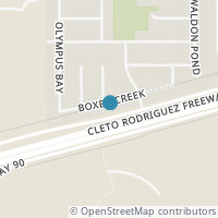 Map location of 9931 Boxer Crk, San Antonio TX 78245