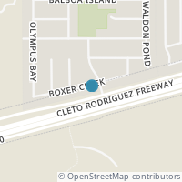 Map location of 9907 Boxer Crk #777, San Antonio TX 78245