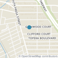 Map location of 130 Glenwood Ct, San Antonio TX 78210