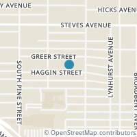 Map location of 431 Haggin St, San Antonio TX 78210
