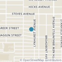 Map location of 524 Greer St, San Antonio TX 78210
