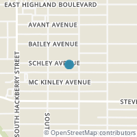 Map location of 1030 Schley Ave, San Antonio, TX 78210