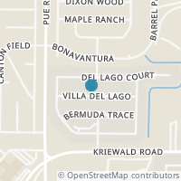 Map location of 10215 VILLA DEL LAGO, San Antonio, TX 78245