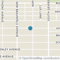 Map location of 746 AVANT AVE, San Antonio, TX 78210