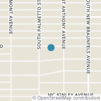 Map location of 922 E HIGHLAND BLVD, San Antonio, TX 78210