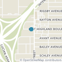 Map location of 446 E Highland Blvd, San Antonio, TX 78210