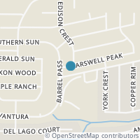 Map location of 10010 Carswell Peak, San Antonio, TX 78245