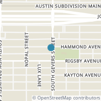 Map location of 850 Hammond Ave, San Antonio TX 78210