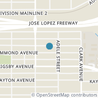 Map location of 1127 Hammond Ave, San Antonio TX 78210