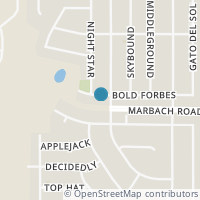 Map location of 11210 BOLD FORBES, San Antonio, TX 78245