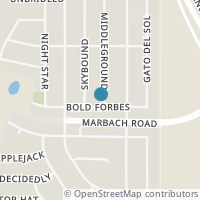 Map location of 2731 MIDDLEGROUND, San Antonio, TX 78245