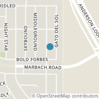 Map location of 2714 THUNDER GULCH, San Antonio, TX 78245