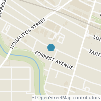 Map location of 210 Furnish Ave, San Antonio TX 78204