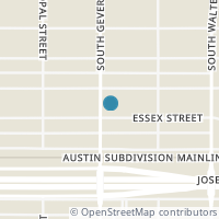 Map location of 1105 Essex St, San Antonio TX 78210