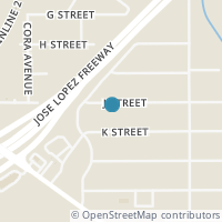 Map location of 526 J St, San Antonio TX 78220