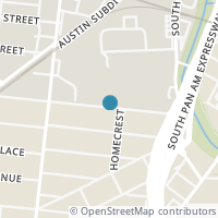 Map location of 206 Pendleton Ave, San Antonio, TX 78204