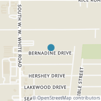 Map location of 4627 BERNADINE DR, San Antonio, TX 78220
