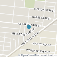 Map location of 114 Shiner St, San Antonio TX 78207