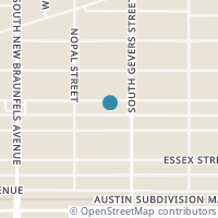 Map location of 632 Porter St, San Antonio TX 78210