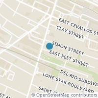 Map location of 111 E Fest St, San Antonio TX 78204