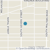 Map location of 615 Delmar St, San Antonio TX 78210