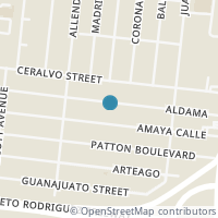 Map location of 306 Aldama, San Antonio TX 78237