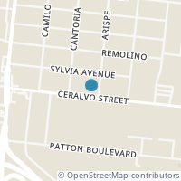 Map location of 1711 CERALVO ST, San Antonio, TX 78237