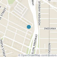 Map location of 535 Devine St, San Antonio TX 78210