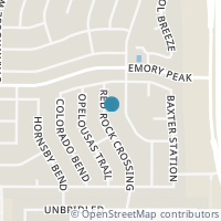 Map location of 2126 Red Rock Xing, San Antonio TX 78245