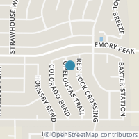 Map location of 2118 Opelousas Trl, San Antonio TX 78245