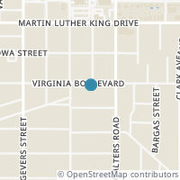 Map location of 1922 Virginia Blvd, San Antonio TX 78203