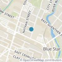 Map location of 1211 S Main Ave, San Antonio TX 78204