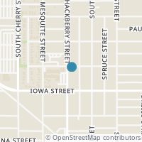 Map location of 704 S Hackberry St, San Antonio TX 78203