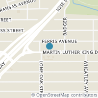 Map location of 3247 Martin Luther King Dr, San Antonio TX 78220