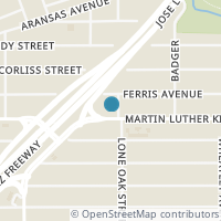 Map location of 3219 Martin Luther King Dr #1, San Antonio TX 78220
