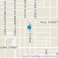 Map location of 712 Nevada St, San Antonio TX 78203
