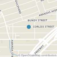 Map location of 250 Corliss #1, San Antonio TX 78220