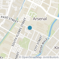 Map location of 206 E Arsenal, San Antonio TX 78204