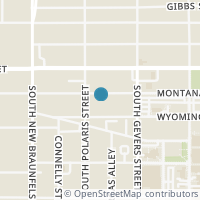Map location of 1514 Montana St, San Antonio TX 78203