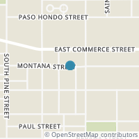 Map location of 1014 Montana St #6403, San Antonio TX 78203